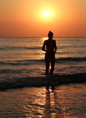 Fotoğraflar parlak sunset