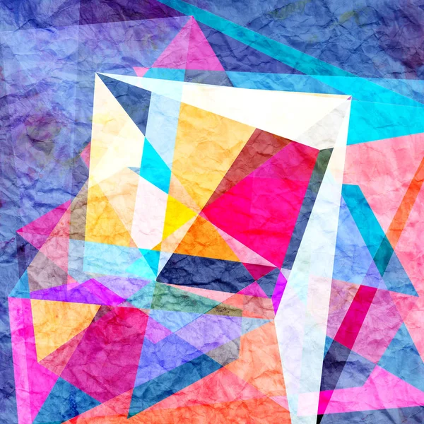 Abstrakte Aquarell geometrischen Hintergrund — Stockfoto