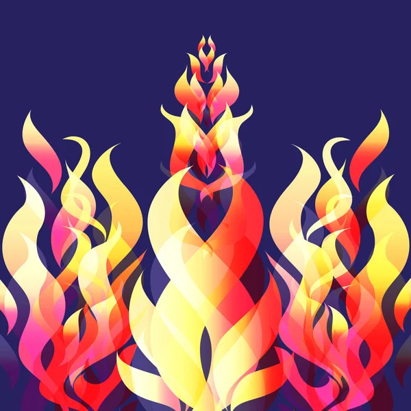 Fire vector background — Stock Vector