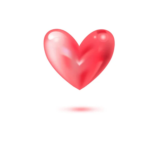 Vecteur coeur rouge vif — Image vectorielle