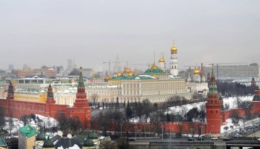 Fotoğraf retro Moskova Kremlin
