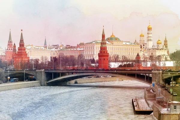 Photo retro Moscow Kremlin — Stock Photo, Image