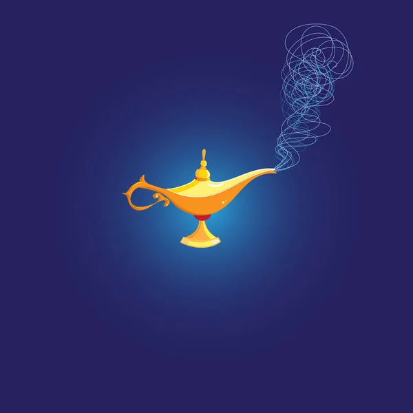 Lámpara mágica vectorial de Aladdin — Archivo Imágenes Vectoriales