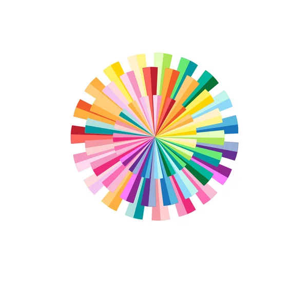 Abstrato padrão circular colorido — Vetor de Stock