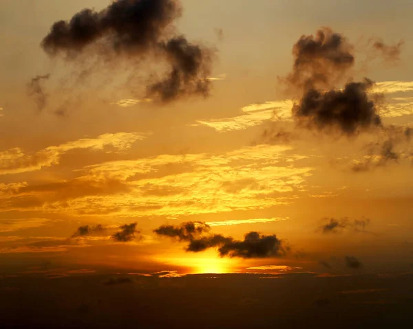 Foto's heldere zonsondergang — Stockfoto