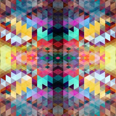 parlak soyut desen çokgenler