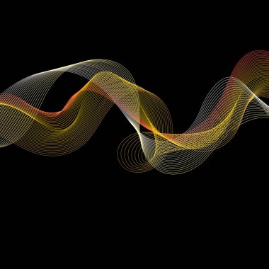 Grafik renk soyut dalga