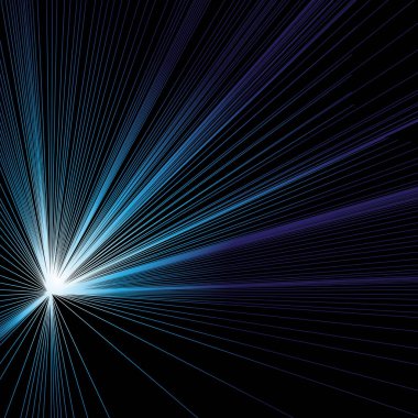 Soyut vektör mavi ışınları