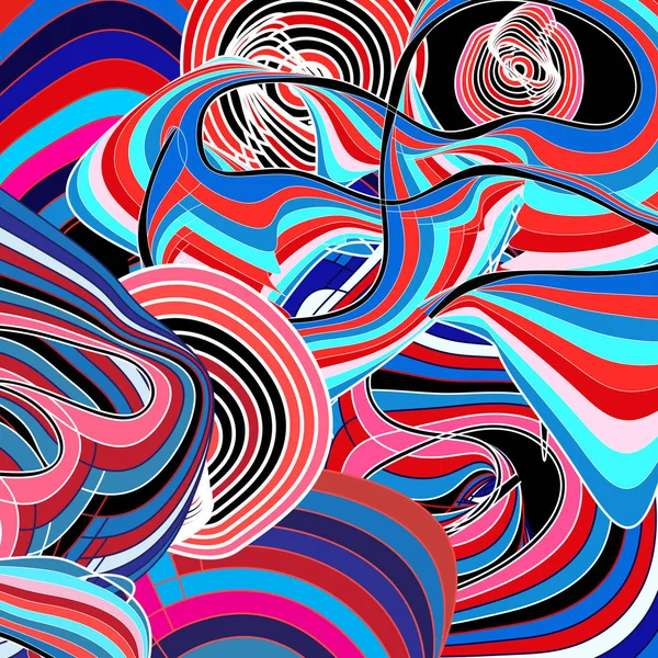 Heldere graphics veelkleurige abstractie — Stockvector