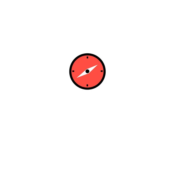 Krásná grafika kompas ikon — Stockový vektor