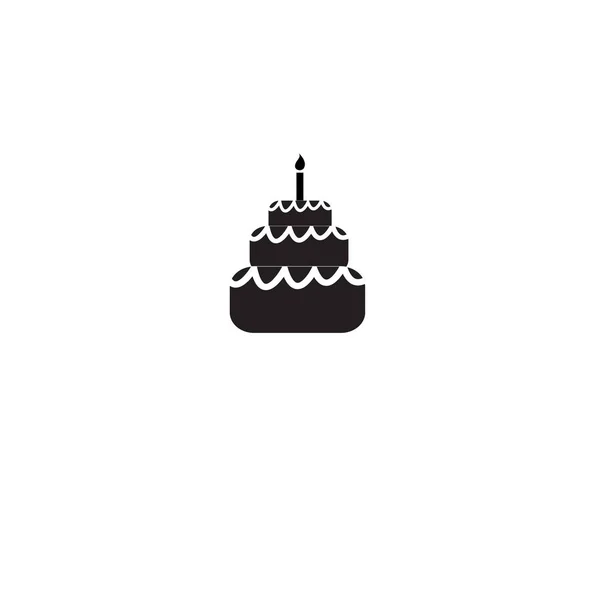 Graphic icon cake — Stock Vector