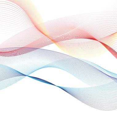 dalgalarla soyut vektör arkaplanı