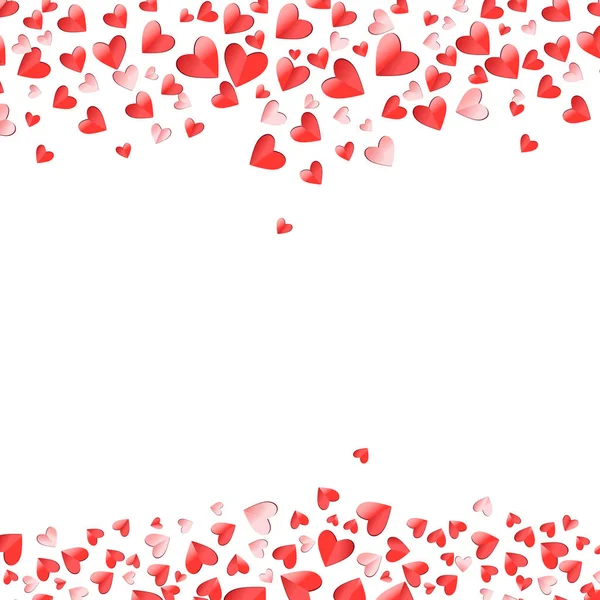 Sevgililer günü vektör şekil pembe ve kırmızı kalp — Stok Vektör
