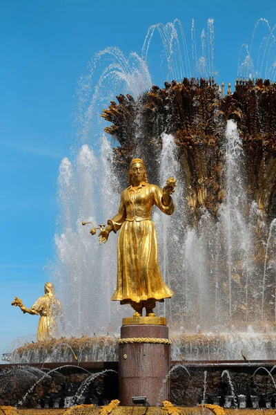 Frammento fotografico Fontana dell'amicizia dei popoli — Foto Stock