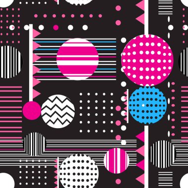 Kesintisiz geometrik grafik desen