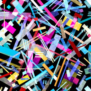 Sulu Boya geometrik arka plan