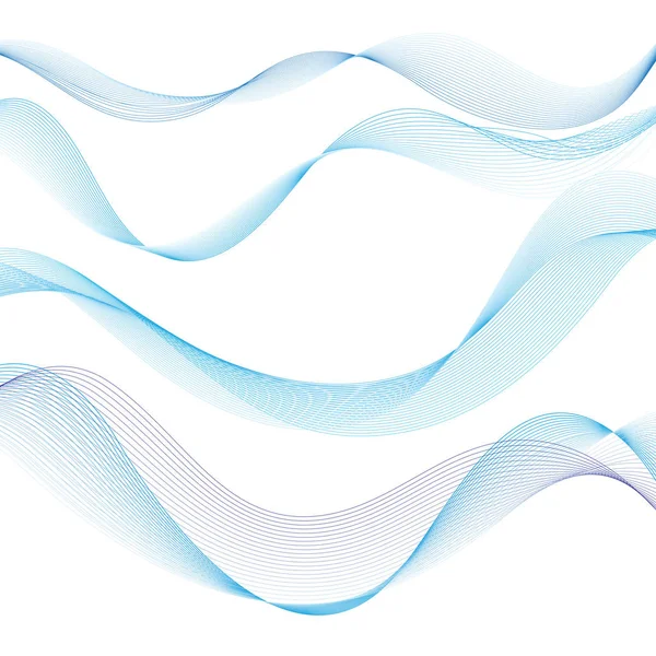 Grafisk blå vågor — Stock vektor
