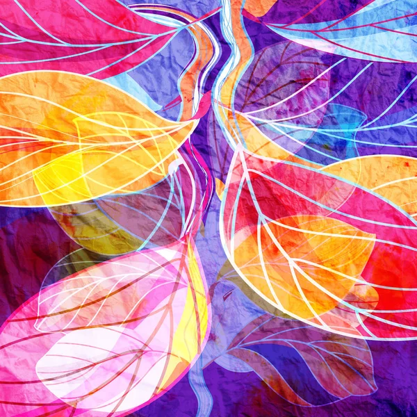 Autumn watercolor background — Stock Photo, Image