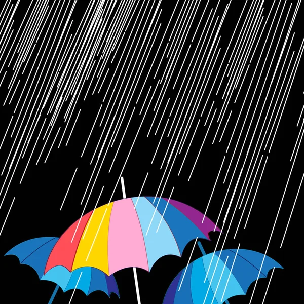 矢量雨季插画 — 图库矢量图片