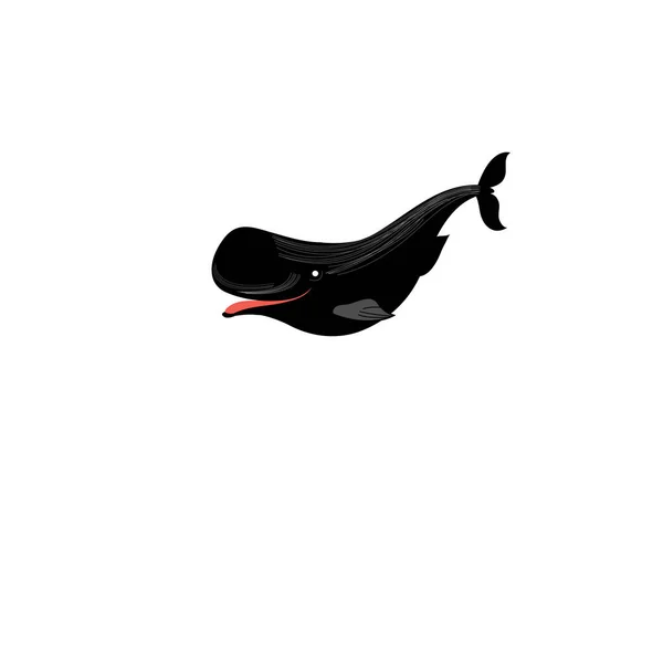 Ikona jasny wektor wieloryb — Wektor stockowy