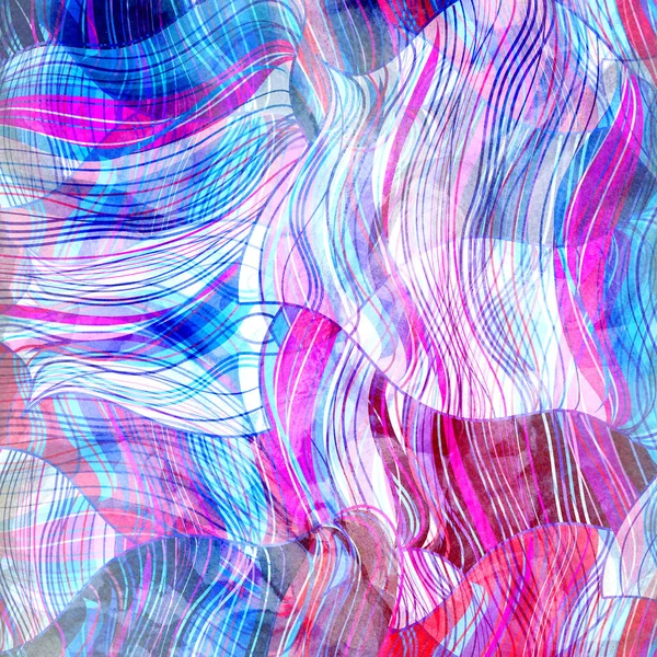 Абстрактная акварельная волна — стоковое фото