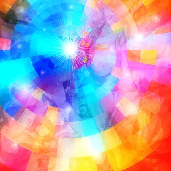 Abstract colorful background with sun — Stock Photo, Image