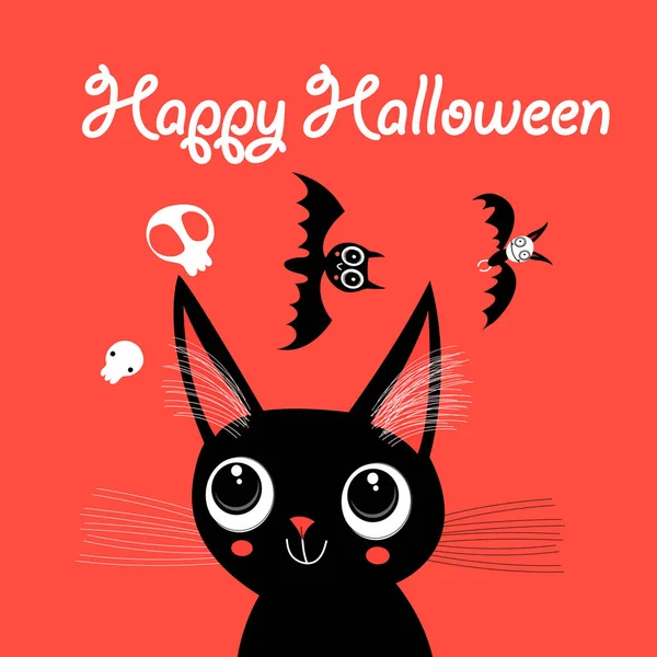 Funny kočka pro Halloween — Stockový vektor