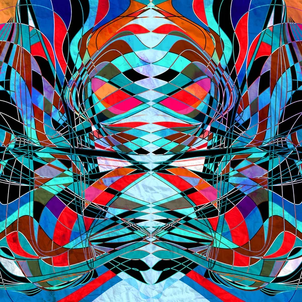 Fondo de acuarela abstracto con onda colorida —  Fotos de Stock