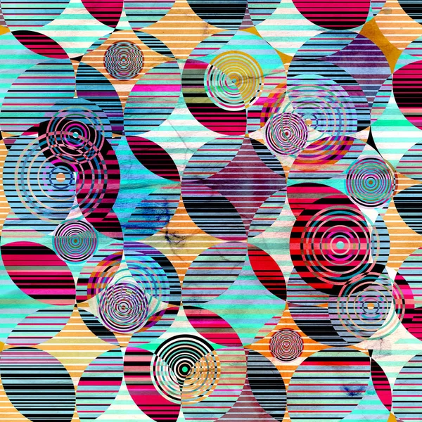 Abstract retro watercolor circles background — Stock Photo, Image