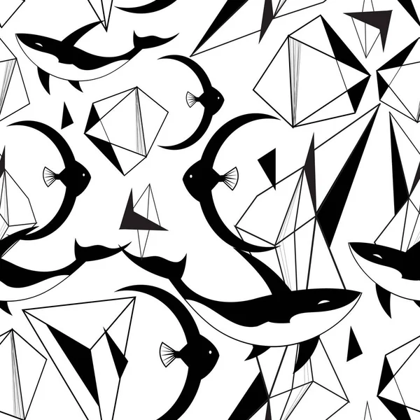 从几何形状抽象图形模式 — 图库矢量图片
