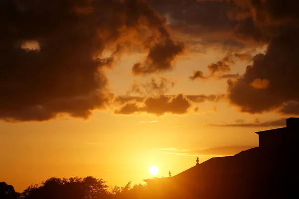 Beautiful bright sunset photo — Stock Photo, Image