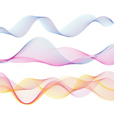 Grafik vektör soyut ışık dalgaları