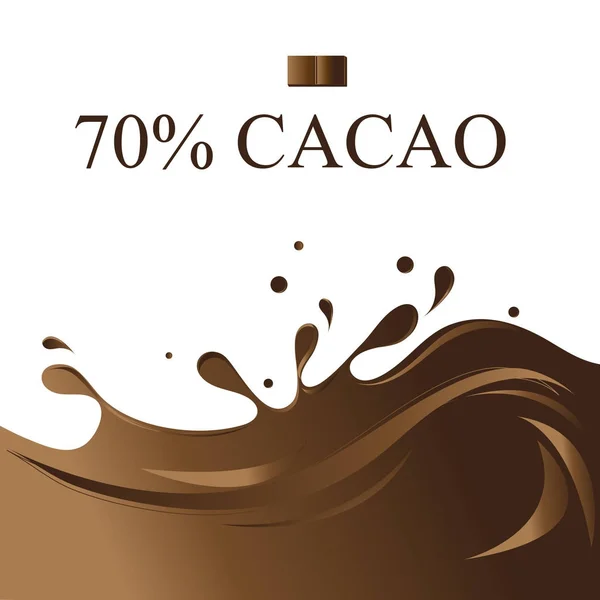 チョコレートとグラフィックの背景 — ストックベクタ