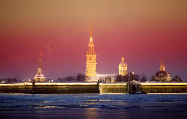 Photo landscape Peter and Paul Fortress — Stock Photo, Image