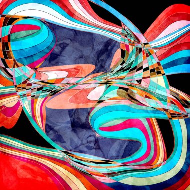 Soyut dalgalı öğeler arka plan