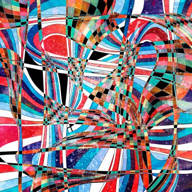 Soyut dalgalı öğeler arka plan