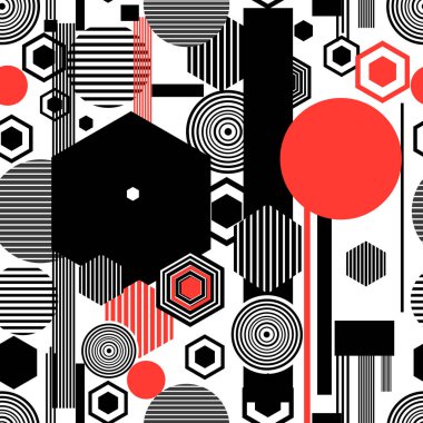 Dikişsiz güzel geometrik desen 