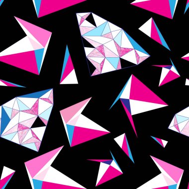 Vektör soyut çok renkli geometrik desen