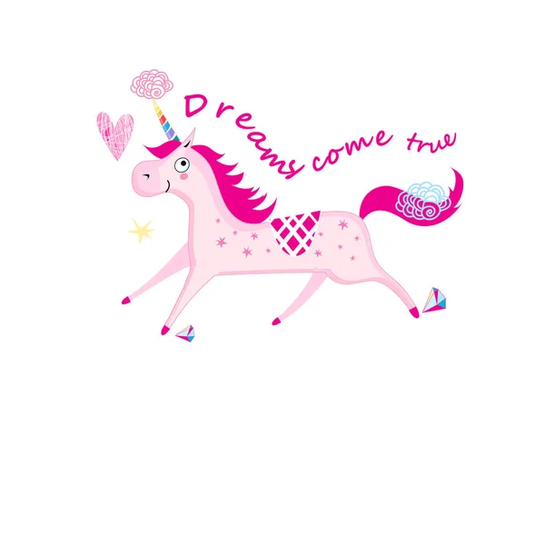 Illustration vectorielle d'une licorne — Image vectorielle