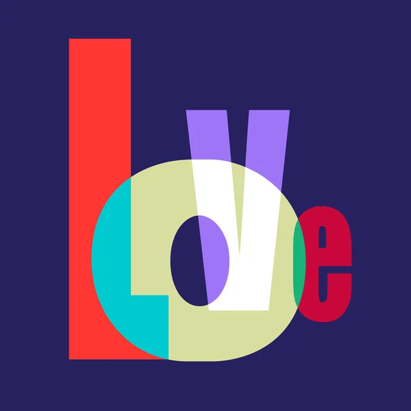 Vector ontwerp samenstelling liefde lettertype — Stockvector