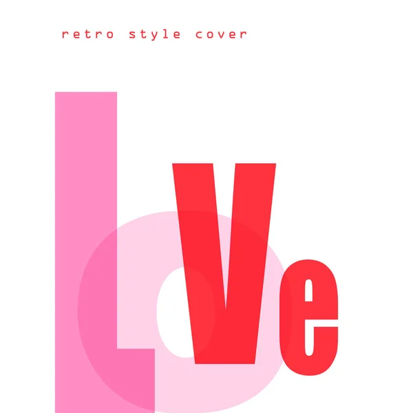 Vector design composition Love fuente — Vector de stock