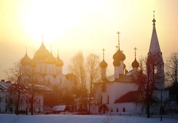 Foto paisagem vistas com templos na Rússia — Fotografia de Stock