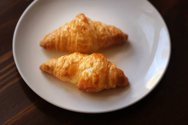 Foto von einem Makro von leckeren Croissants — Stockfoto