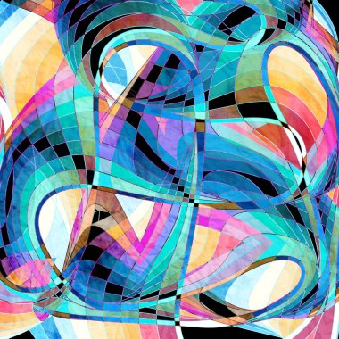 Soyut dalgalı öğeler arka plan