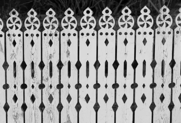 Zdjęcia biała koronka ogrodzenia — Zdjęcie stockowe