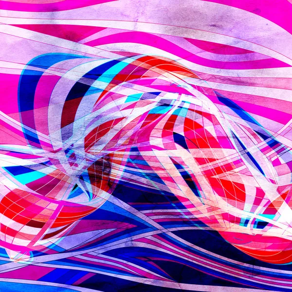 Undele luminoase abstracte grafice — Fotografie, imagine de stoc