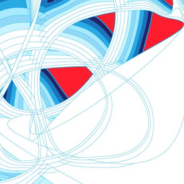 Soyut arka plan dalgalı renkli elemanları ile renkli