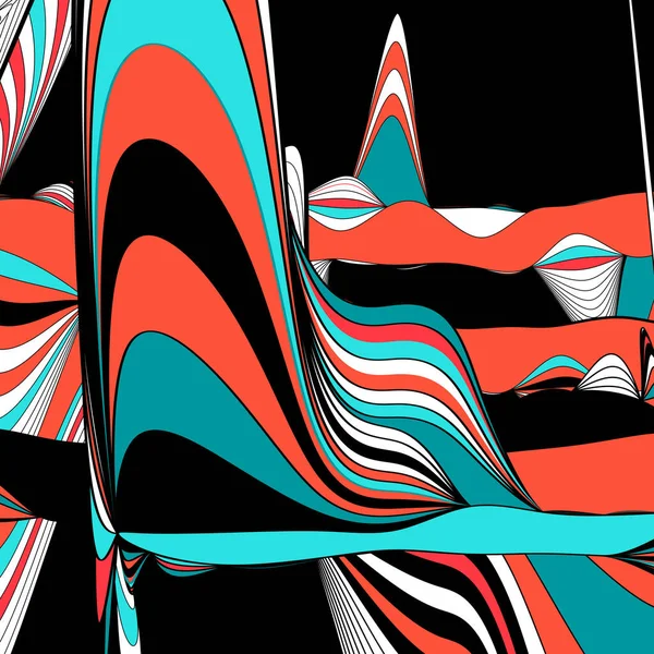 Fond vectoriel moderne abstrait avec ondulé — Image vectorielle