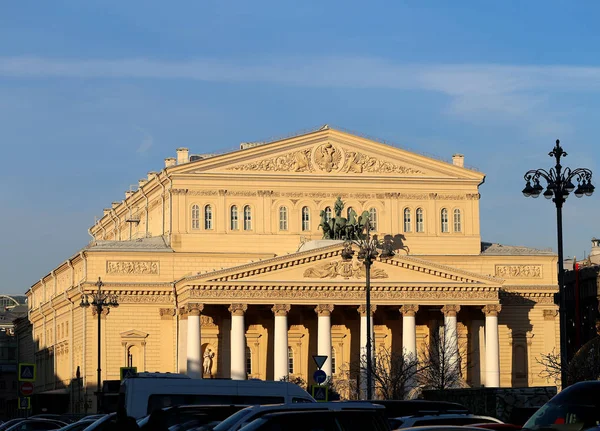 Bela foto do Teatro Bolshoi em Moscou — Fotografia de Stock