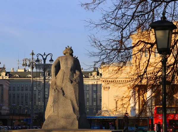 Bela foto do Teatro Bolshoi em Moscou — Fotografia de Stock